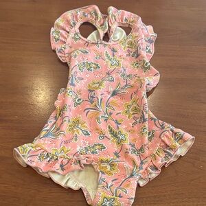 Floral Pink Kids Swimwear